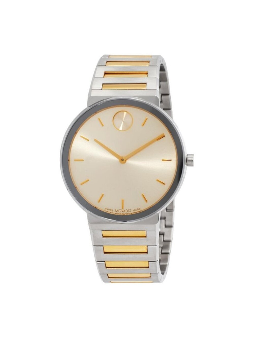 NWT Movado Bold Horizon Quartz Taupe Dial Unisex Watch